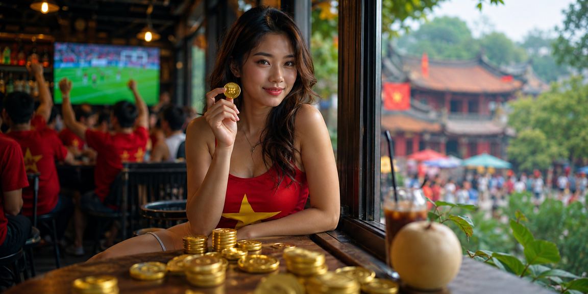 Người dùng Hà Nội xem kèo thể thao trên điện thoại bên ly cà phê buổi sáng